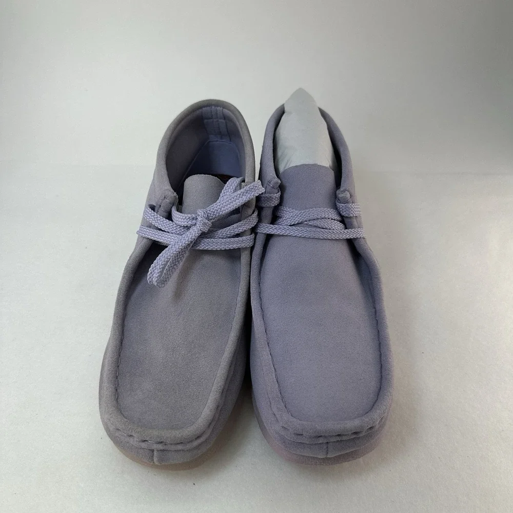 Clarks Originals Wallabee Boot Lilac Suede Women's Size 4 New In Box